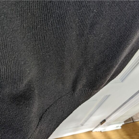 MASSIMO dutti wool cashmere blend cowl neck black knit sweater dress Small @M - Picture 2 of 9